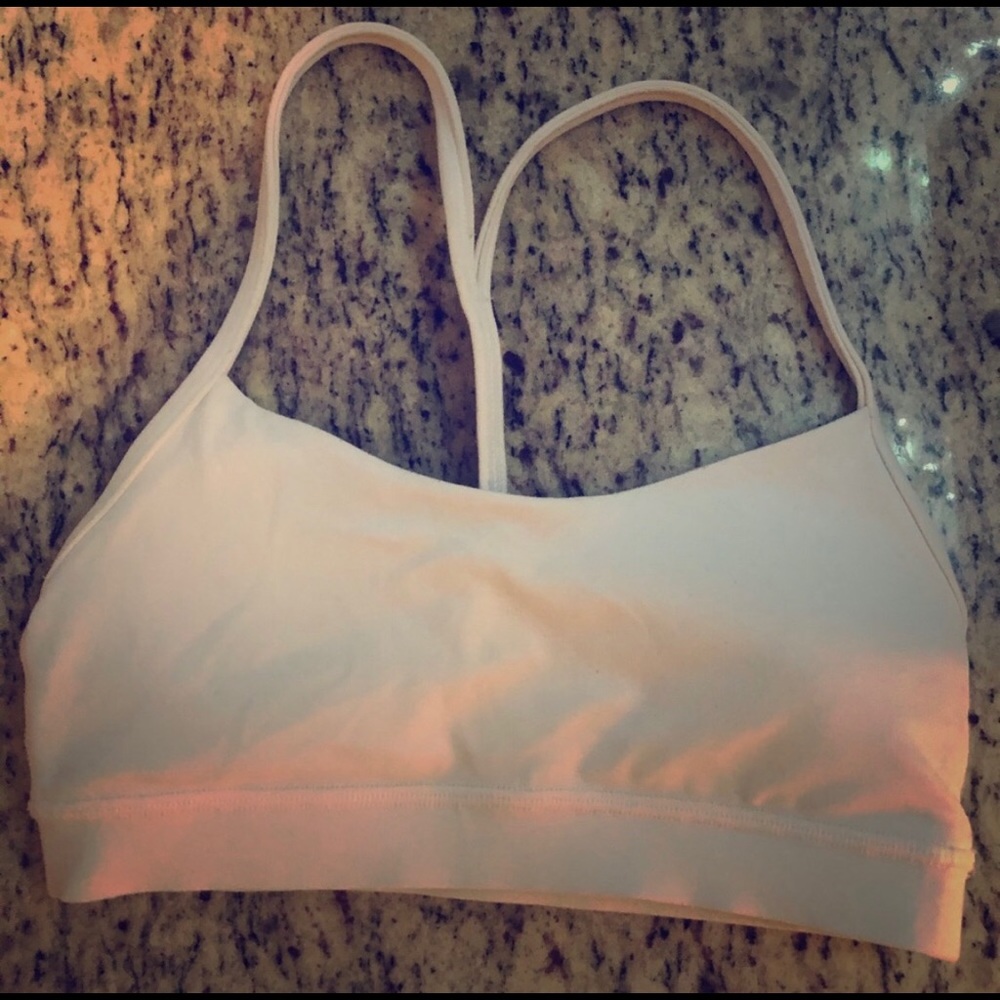 Lululemon white sports bra